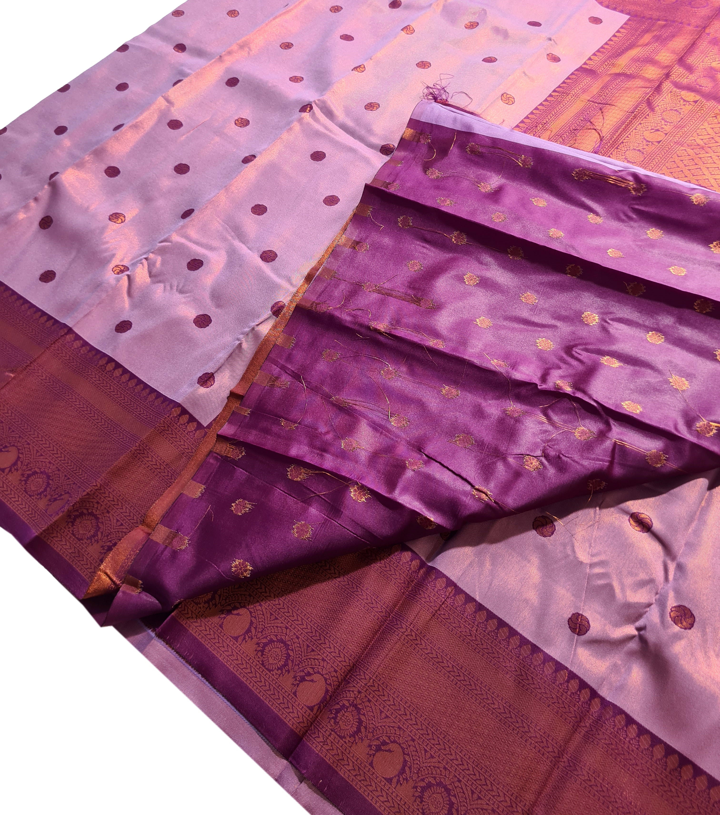 Antique Zari Butta Silk Saree