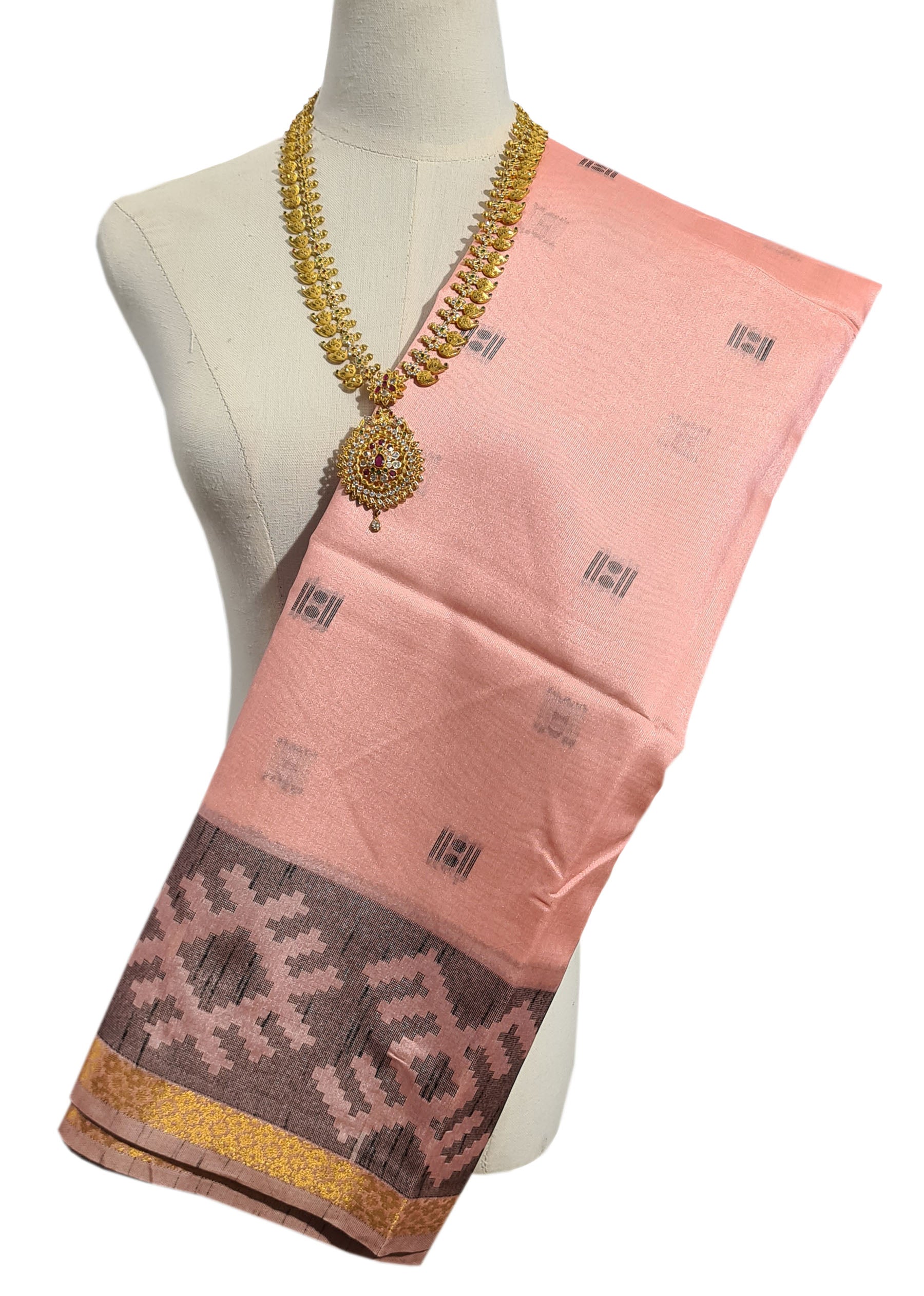 Semi Tussar Antic Design Sarees