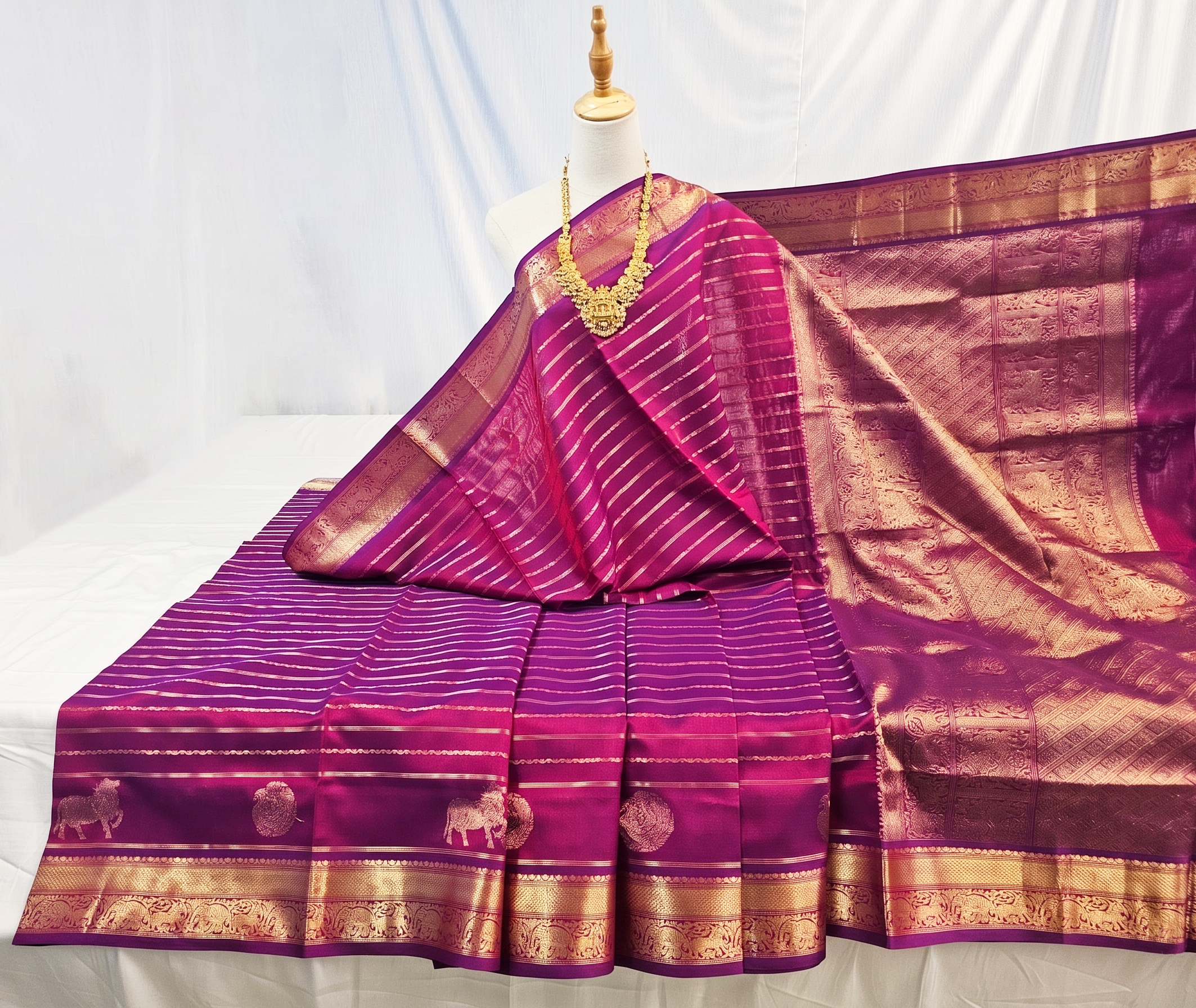 Kanchipuram Pure Silk Cotton Saree