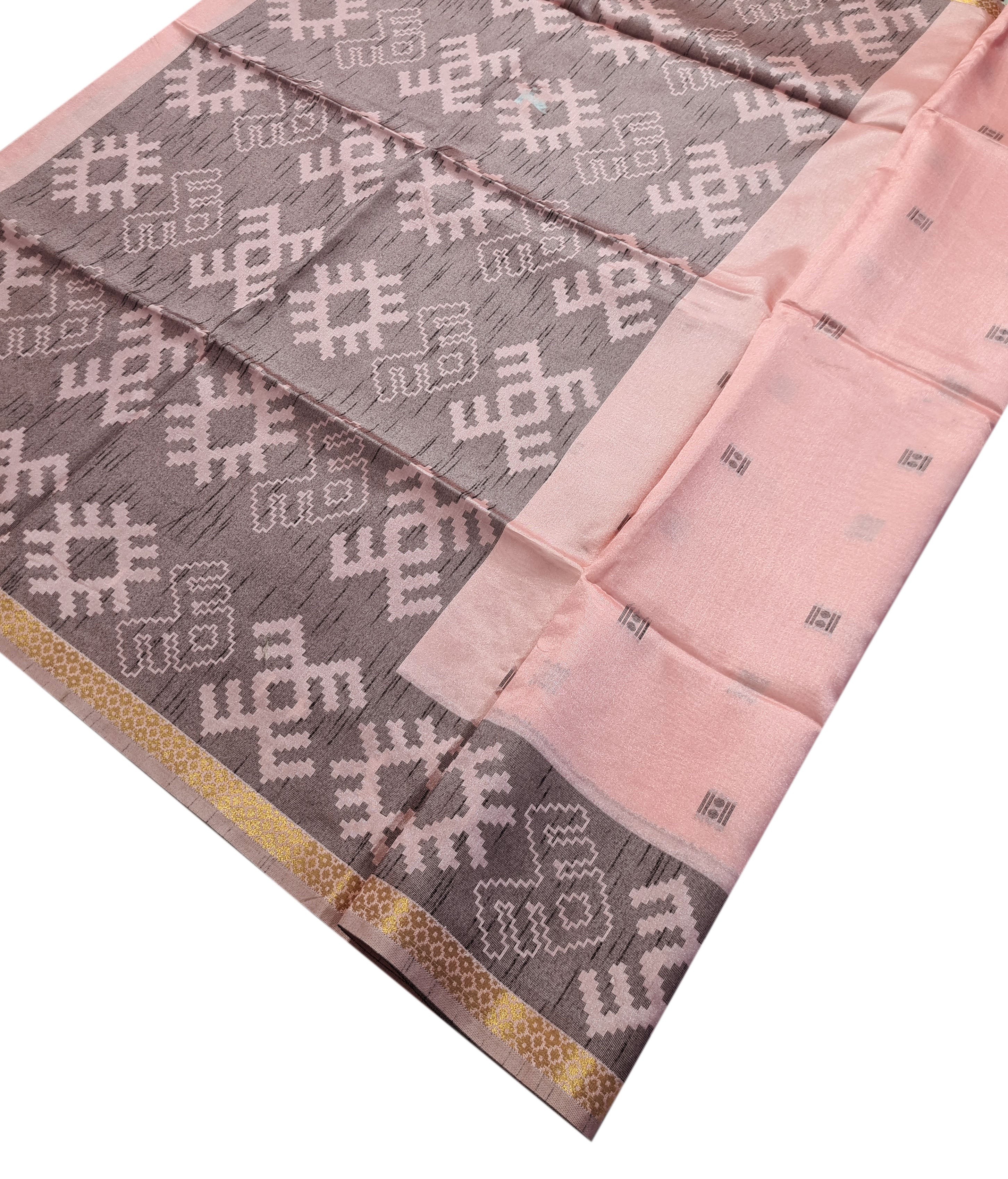 Semi Tussar Antic Design Sarees