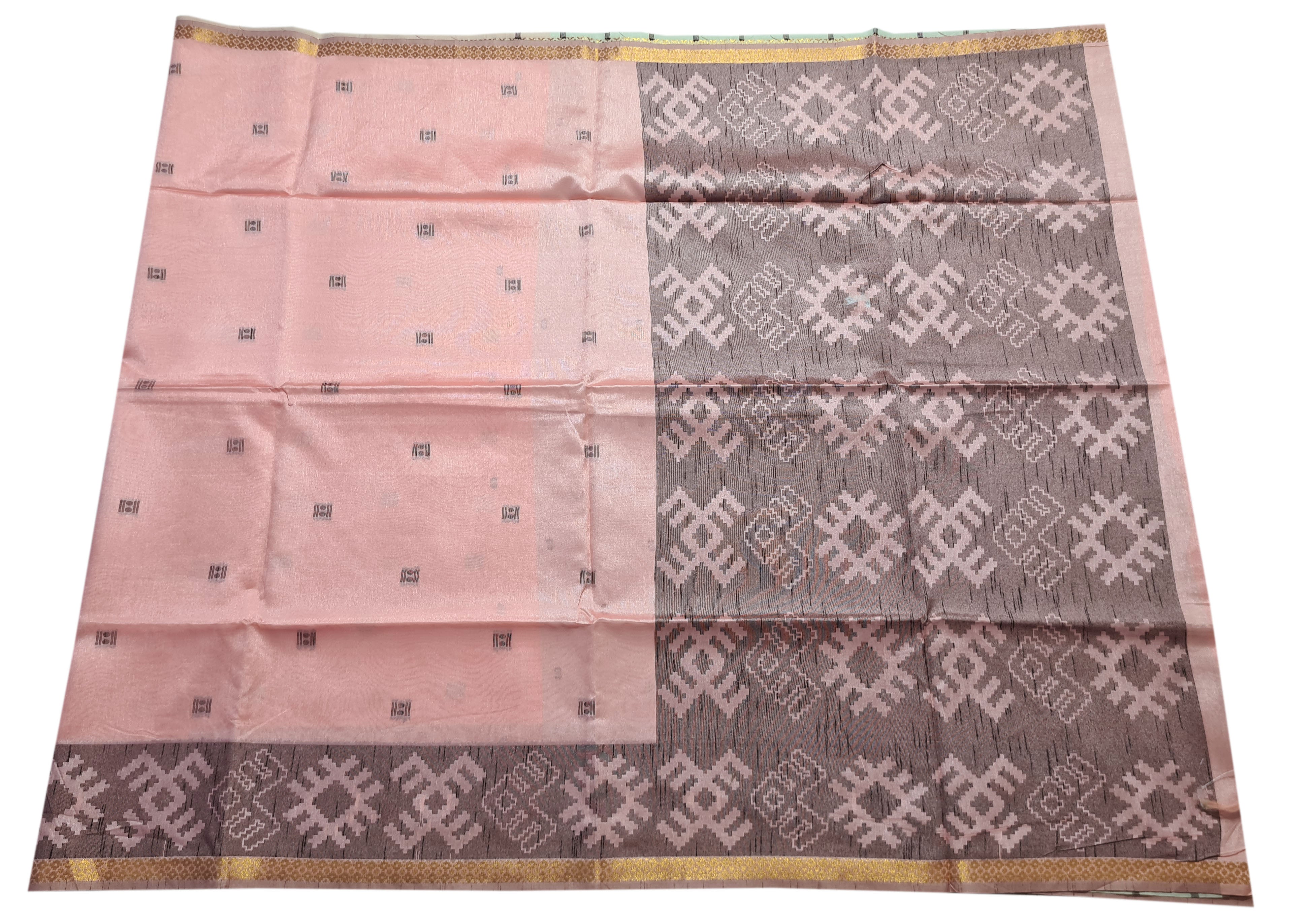 Semi Tussar Antic Design Sarees