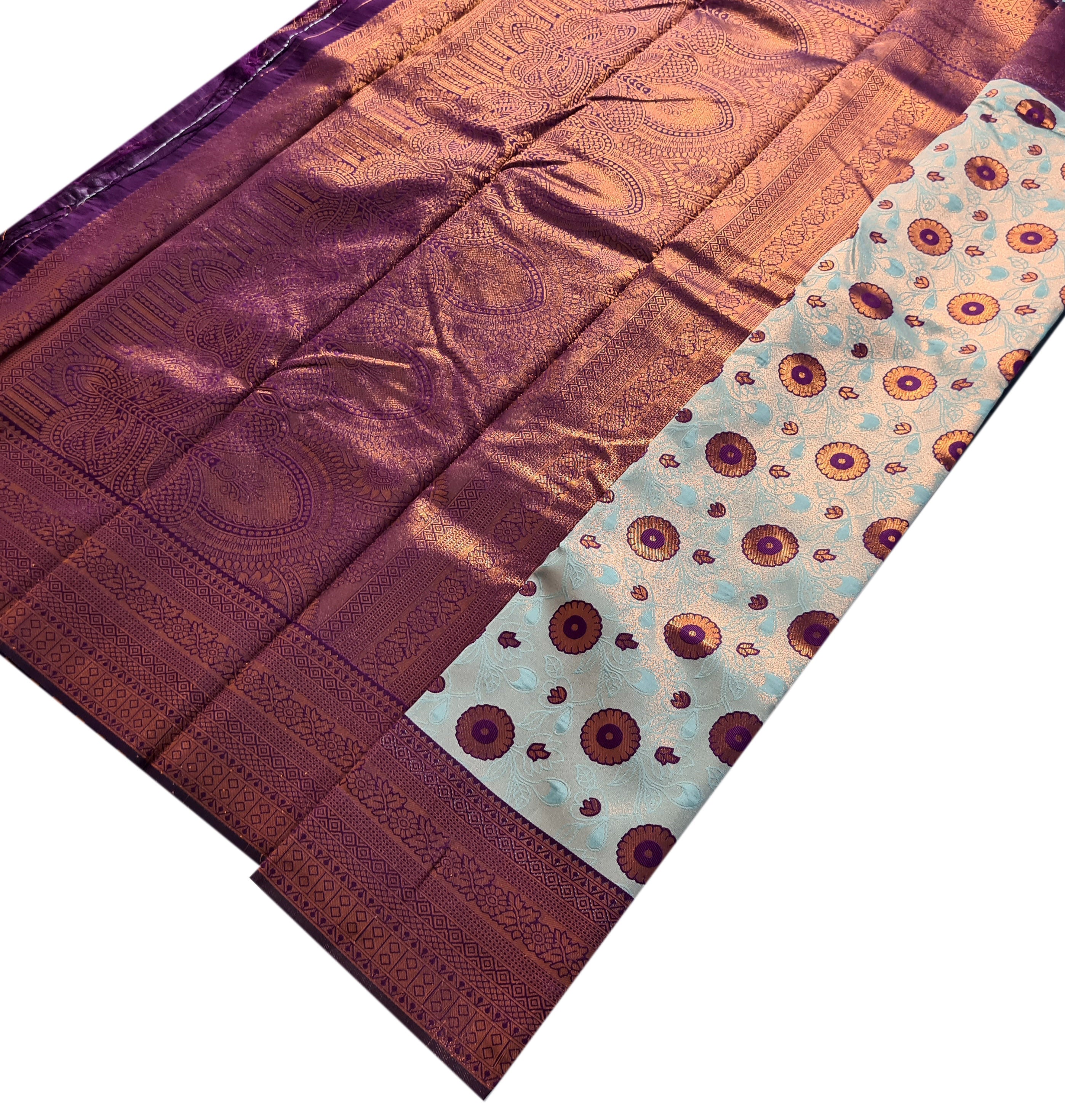 Antique Zari Butta Silk Saree