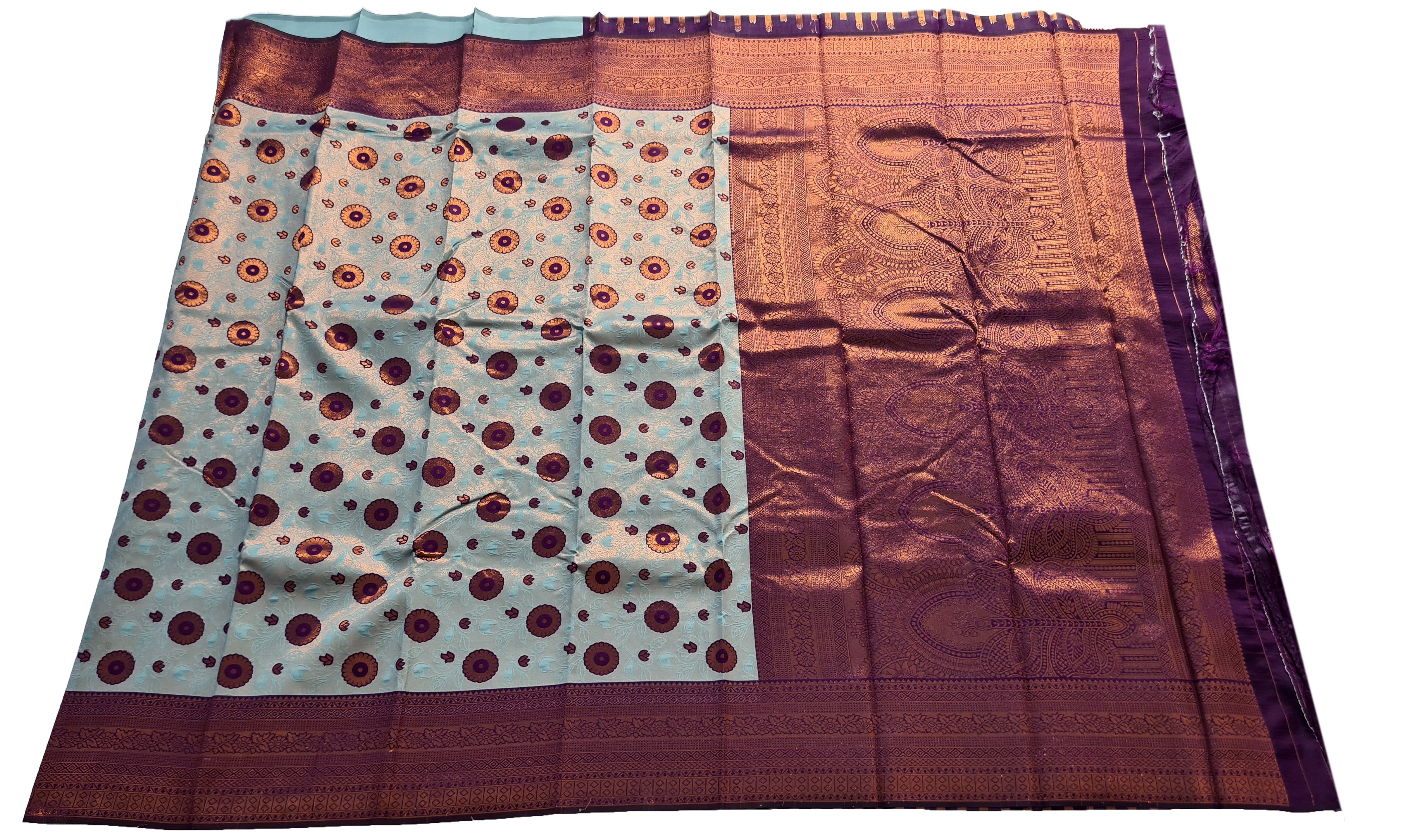 Antique Zari Butta Silk Saree