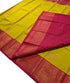 Kanchi Vegan Silk Saree With Contrast Blouse and Rich Jari Pallu