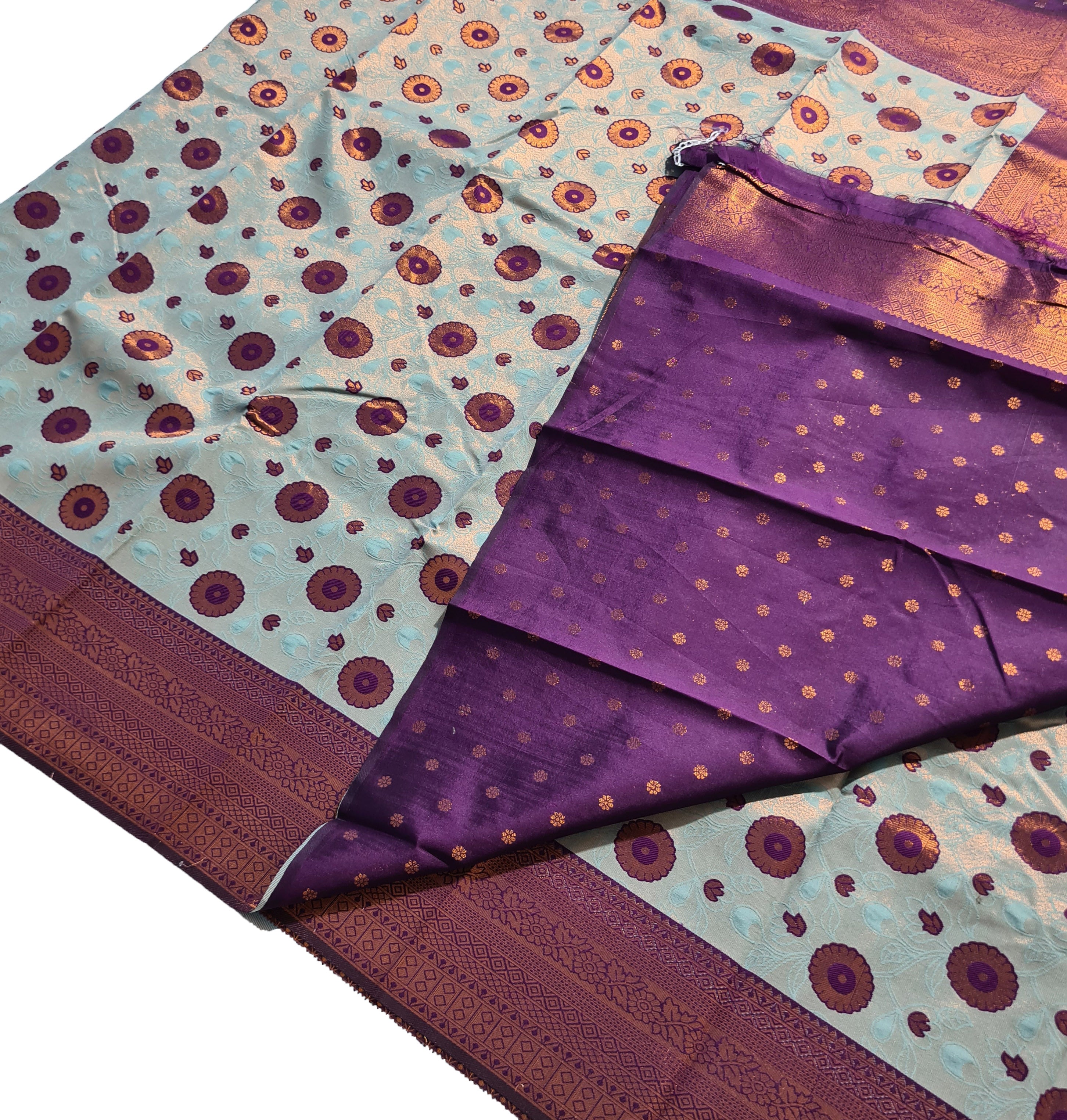 Antique Zari Butta Silk Saree