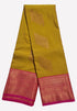 Kanchi Vegan Silk Saree With Contrast Blouse and Rich Jari Pallu