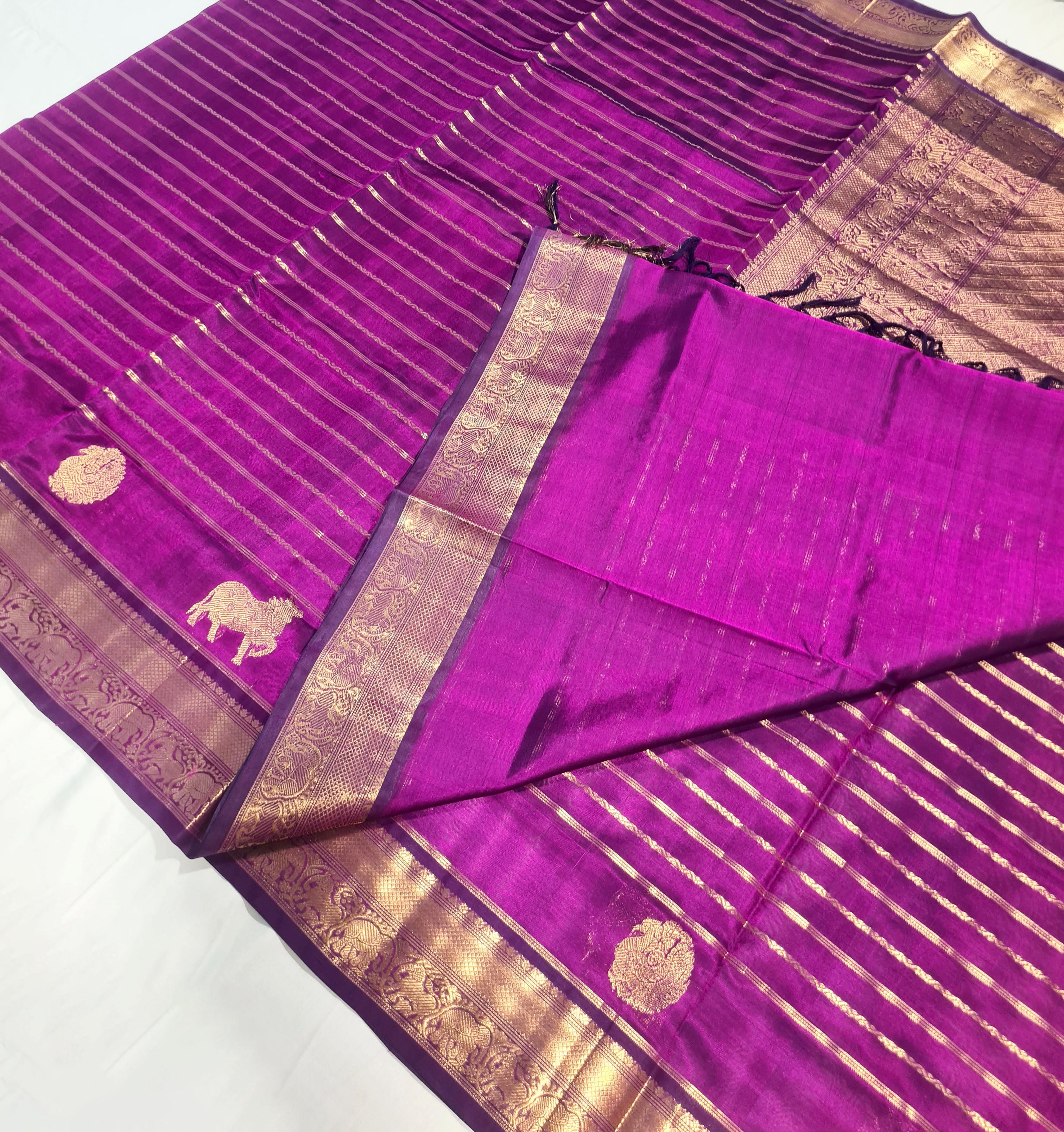 Kanchipuram Pure Silk Cotton Saree