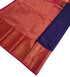 Kanchi Vegan Silk Saree With Contrast Blouse and Rich Jari Pallu