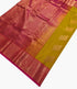 Kanchi Vegan Silk Saree With Contrast Blouse and Rich Jari Pallu