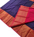 Kanchi Vegan Silk Saree With Contrast Blouse and Rich Jari Pallu