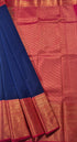 Kanchi Vegan Silk Saree With Contrast Blouse and Rich Jari Pallu