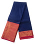 Kanchi Vegan Silk Saree With Contrast Blouse and Rich Jari Pallu