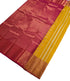 Kanchi Vegan Silk Saree With Contrast Blouse and Rich Jari Pallu