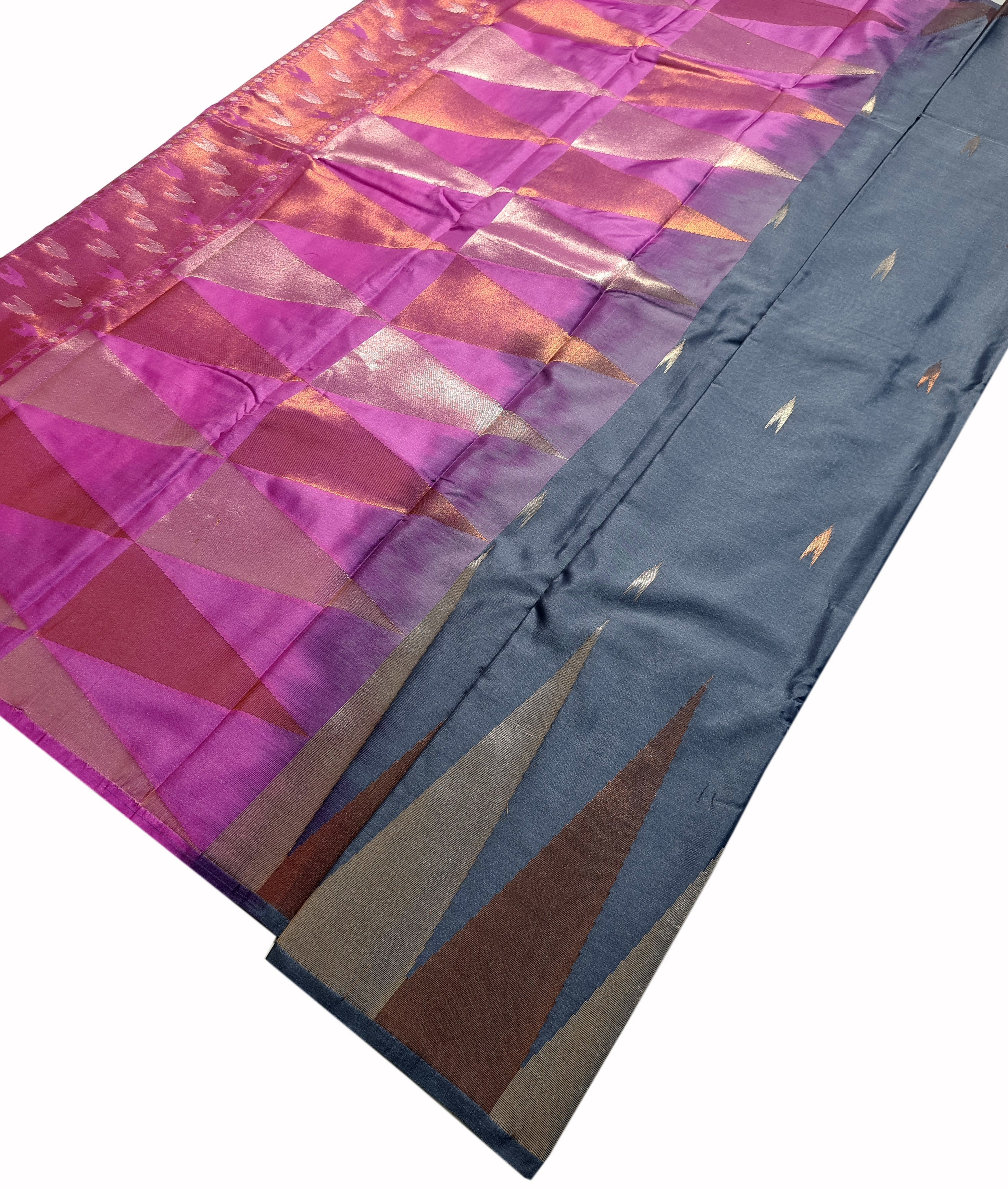 Vegan Soft Temple Border Sarees