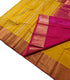 Kanchi Vegan Silk Saree With Contrast Blouse and Rich Jari Pallu