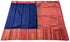 Kanchi Vegan Silk Saree With Contrast Blouse and Rich Jari Pallu
