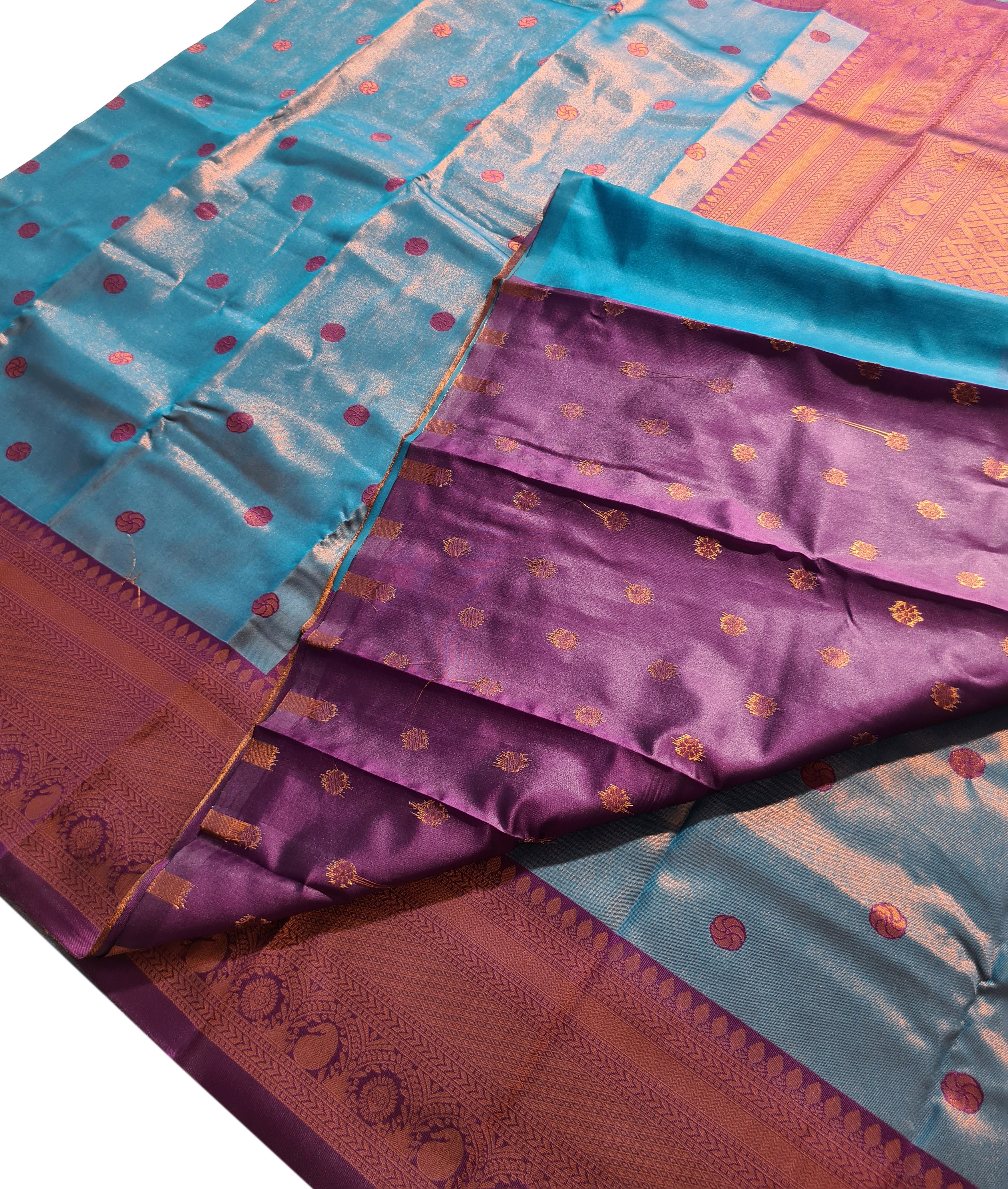 Antique Zari Butta Silk Saree