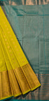 Kanchi Vegan Silk Saree With Contrast Blouse and Rich Jari Pallu