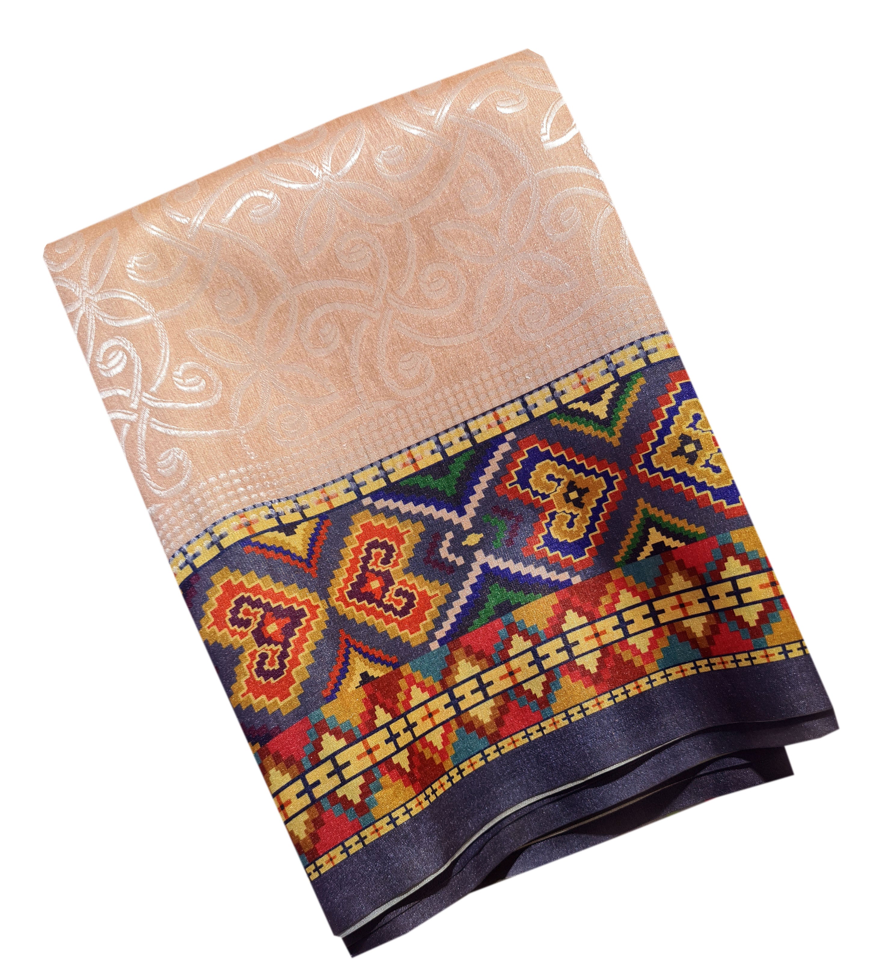 Semi Tussar  Antic Design Sarees