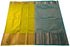 Kanchi Vegan Silk Saree With Contrast Blouse and Rich Jari Pallu