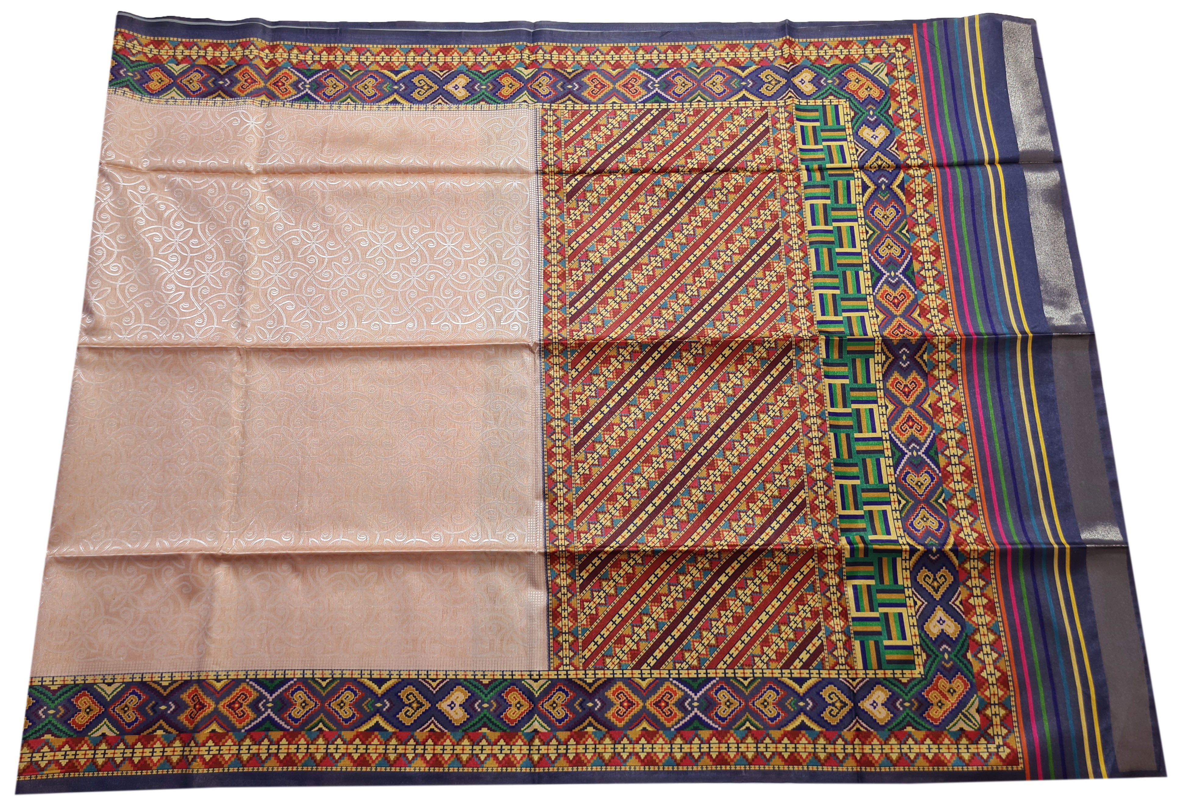 Semi Tussar  Antic Design Sarees