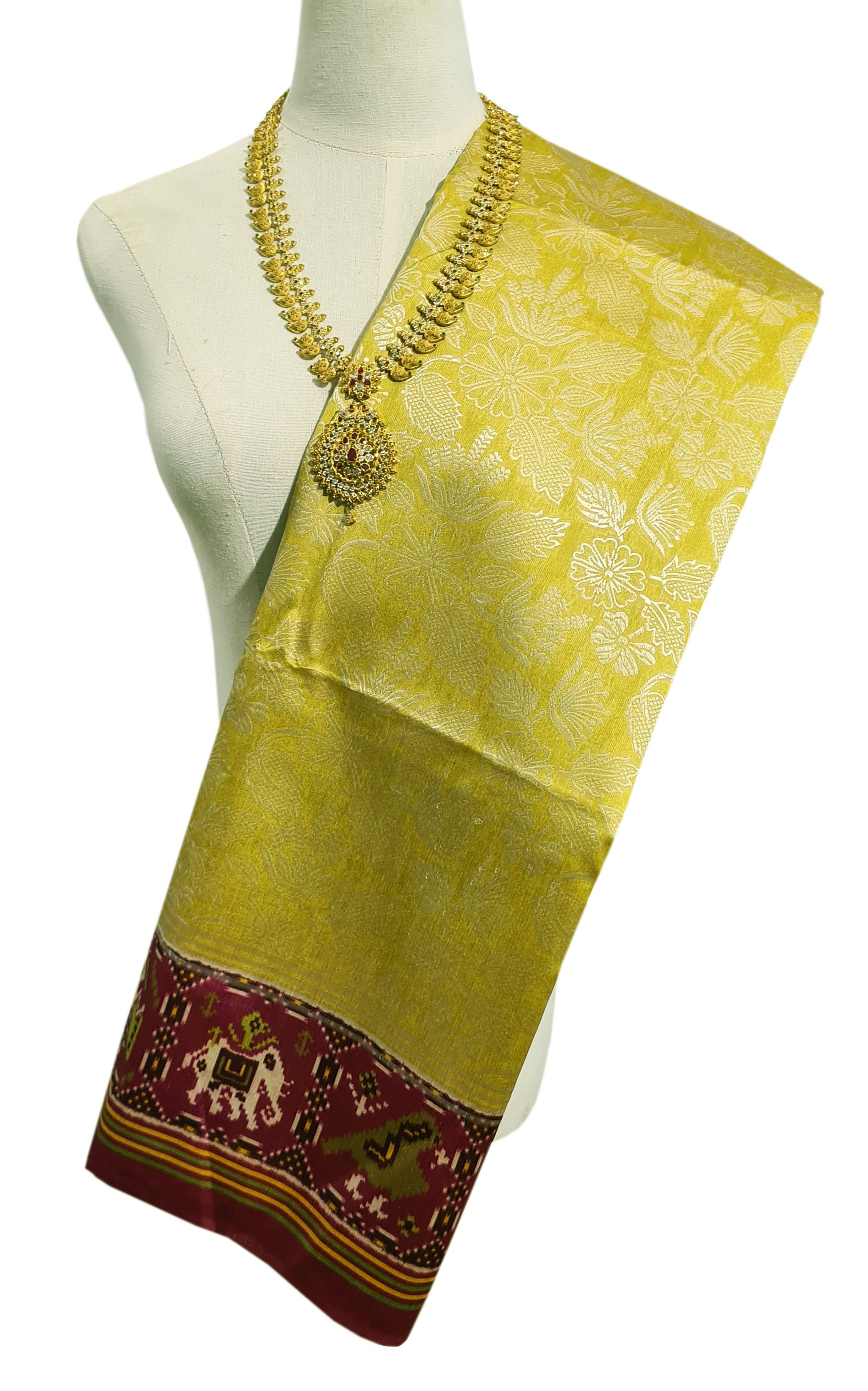 Semi Tussar  Antic Design Sarees