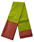 Kanchi Vegan Silk Saree With Contrast Blouse and Rich Jari Pallu