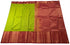 Kanchi Vegan Silk Saree With Contrast Blouse and Rich Jari Pallu