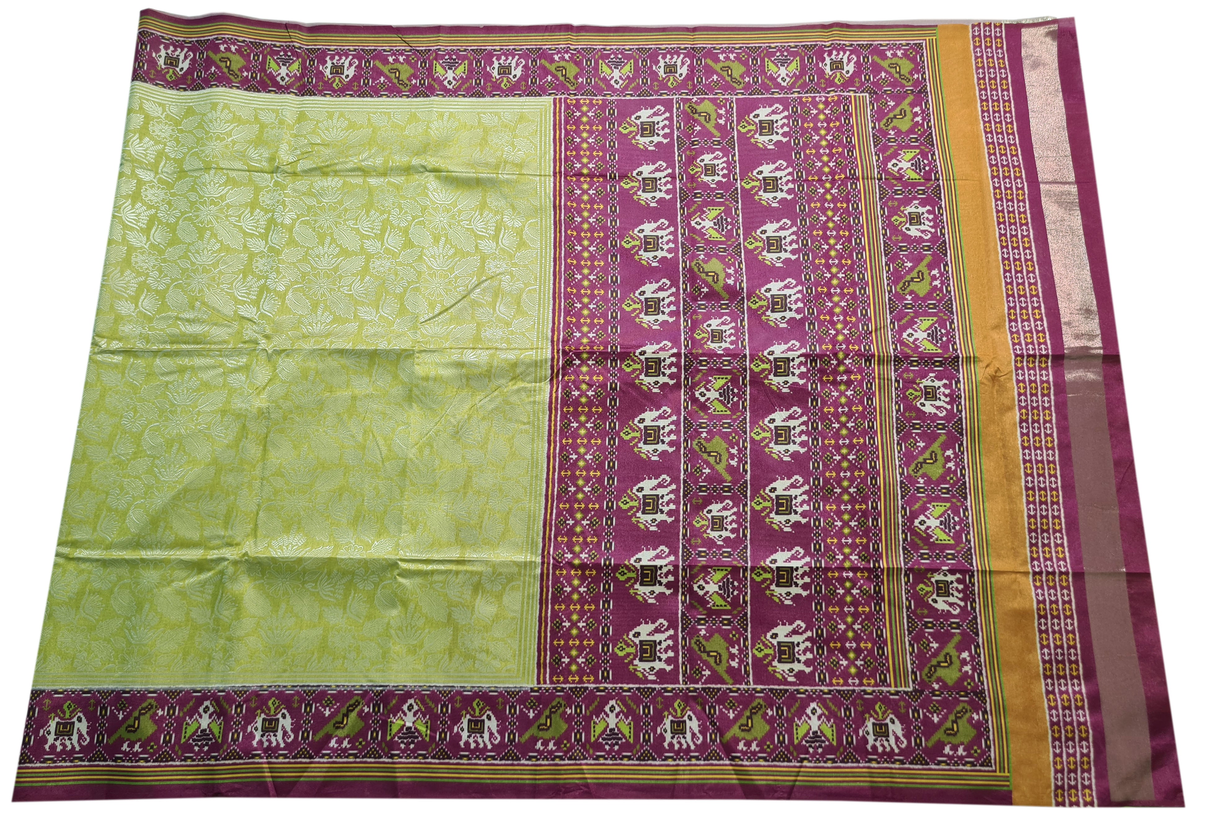 Semi Tussar  Antic Design Sarees