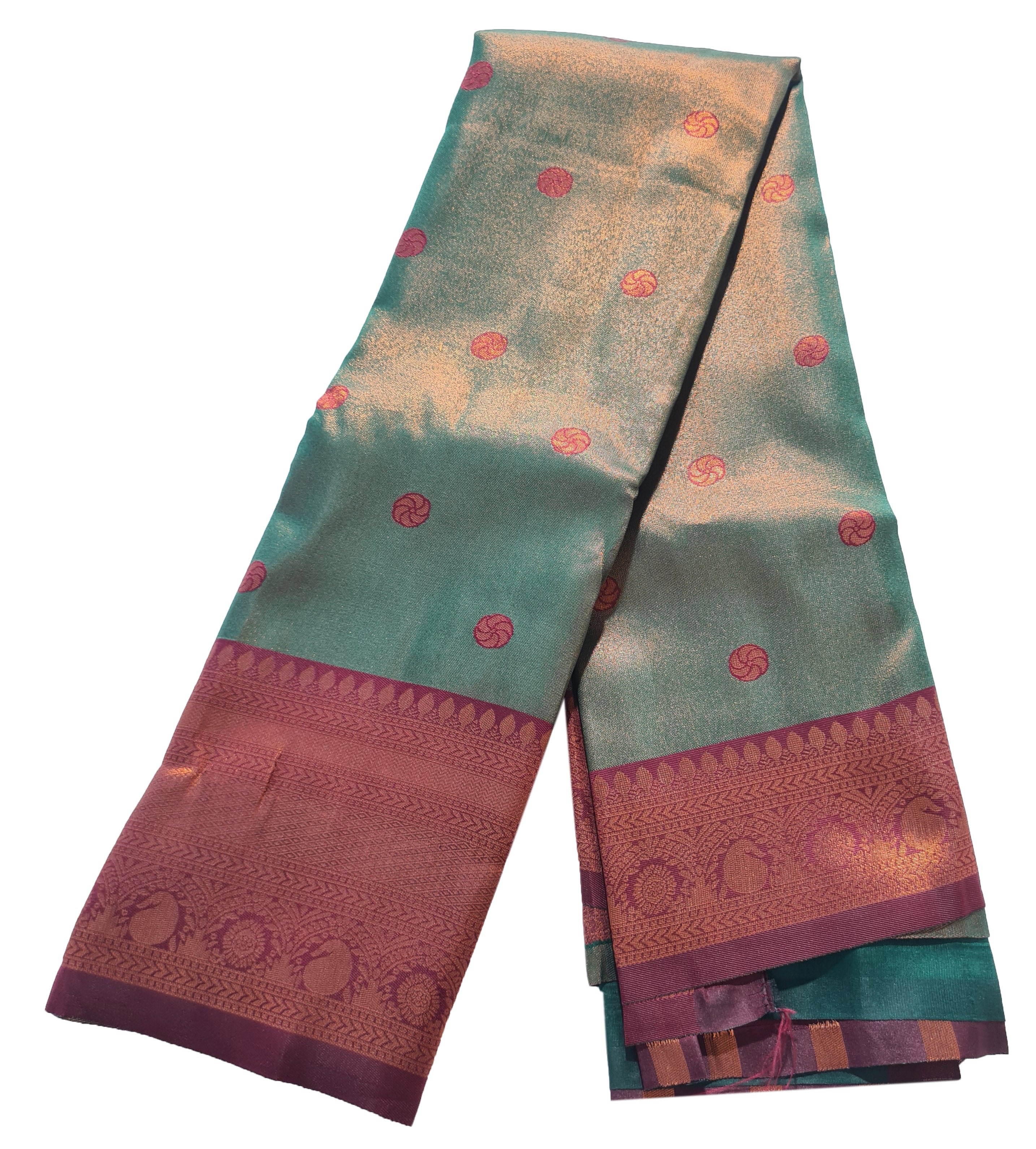Antique Zari Butta Silk Saree