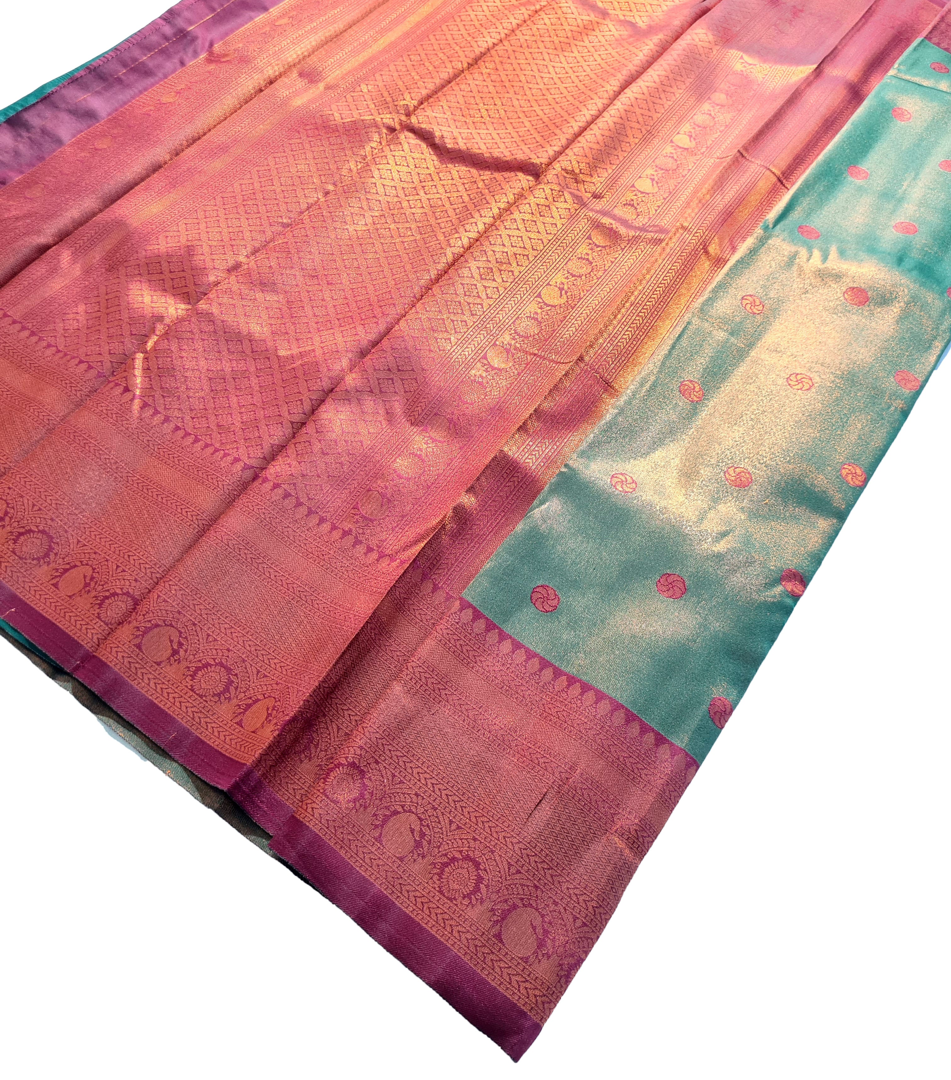 Antique Zari Butta Silk Saree