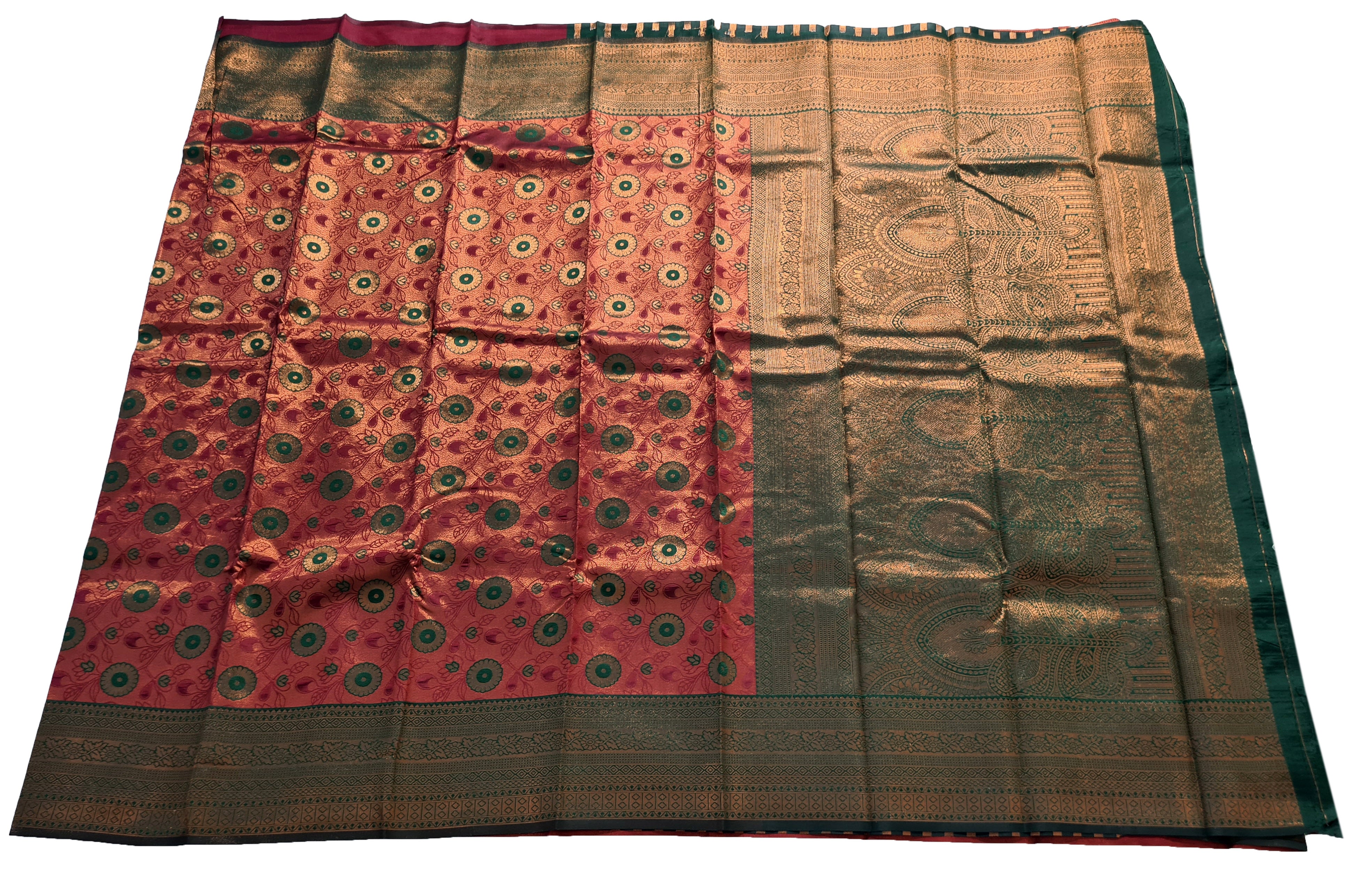 Antique Zari Butta Silk Saree