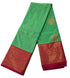 Kanchi Vegan Silk Saree With Contrast Blouse and Rich Jari Pallu