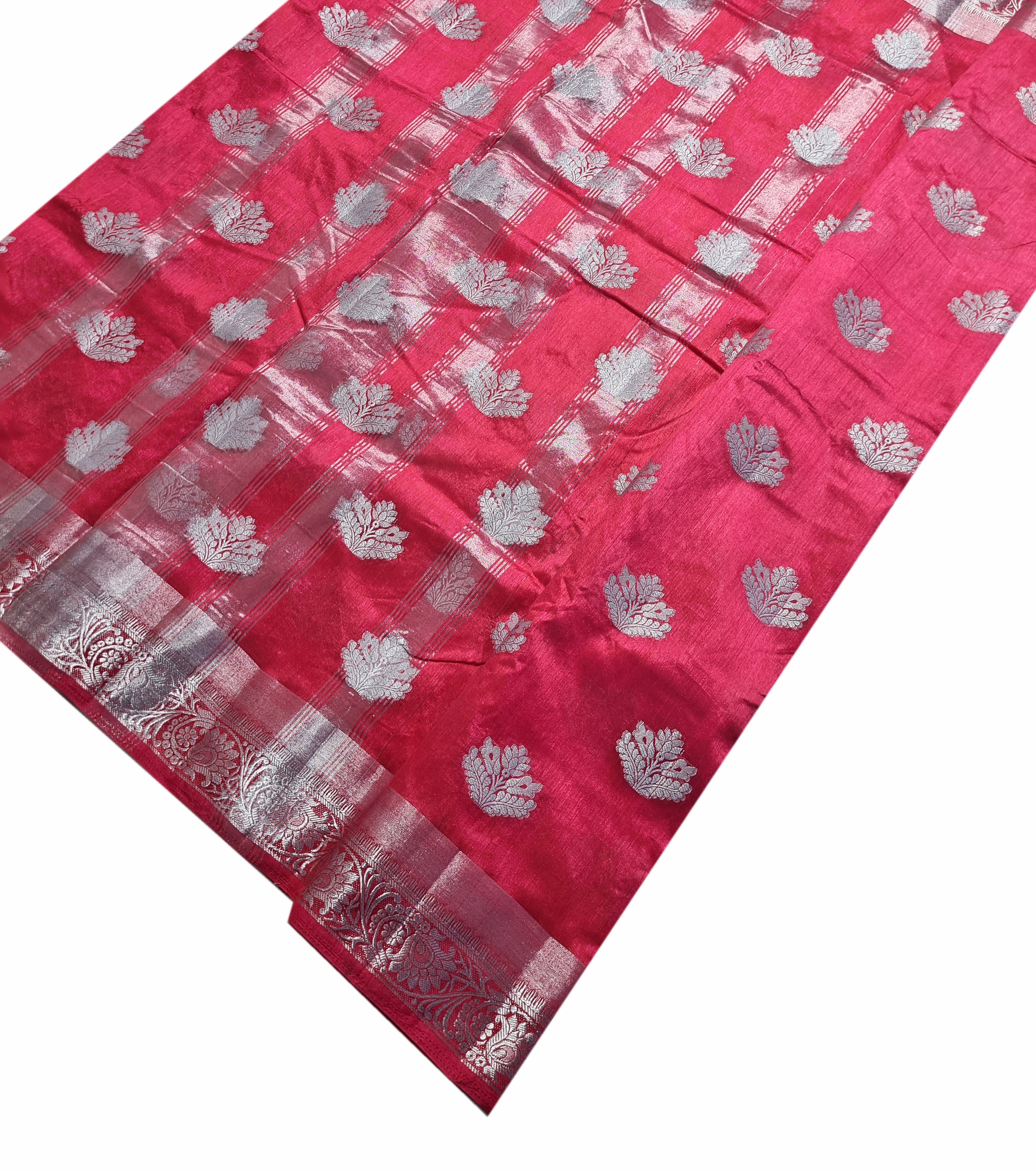 Bengaluru Silver Butta Tassar Sarees