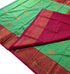 Kanchi Vegan Silk Saree With Contrast Blouse and Rich Jari Pallu