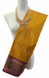 Kanchi Vegan Silk Saree With Contrast Blouse and Rich Jari Pallu