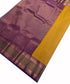 Kanchi Vegan Silk Saree With Contrast Blouse and Rich Jari Pallu