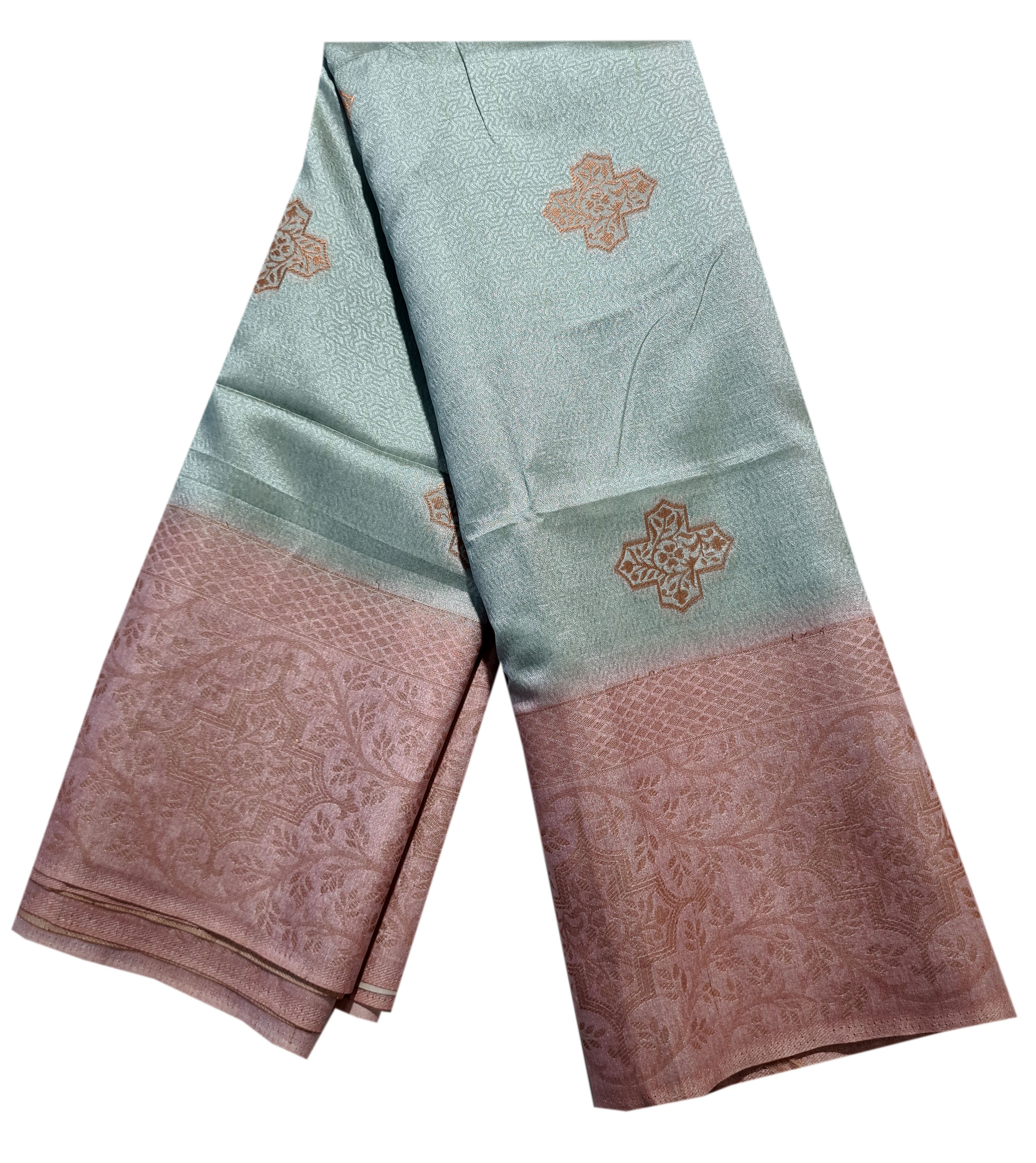 Semi Tussar  Antic Design Sarees