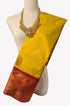 Kanchi Vegan Silk Saree With Contrast Blouse and Rich Jari Pallu