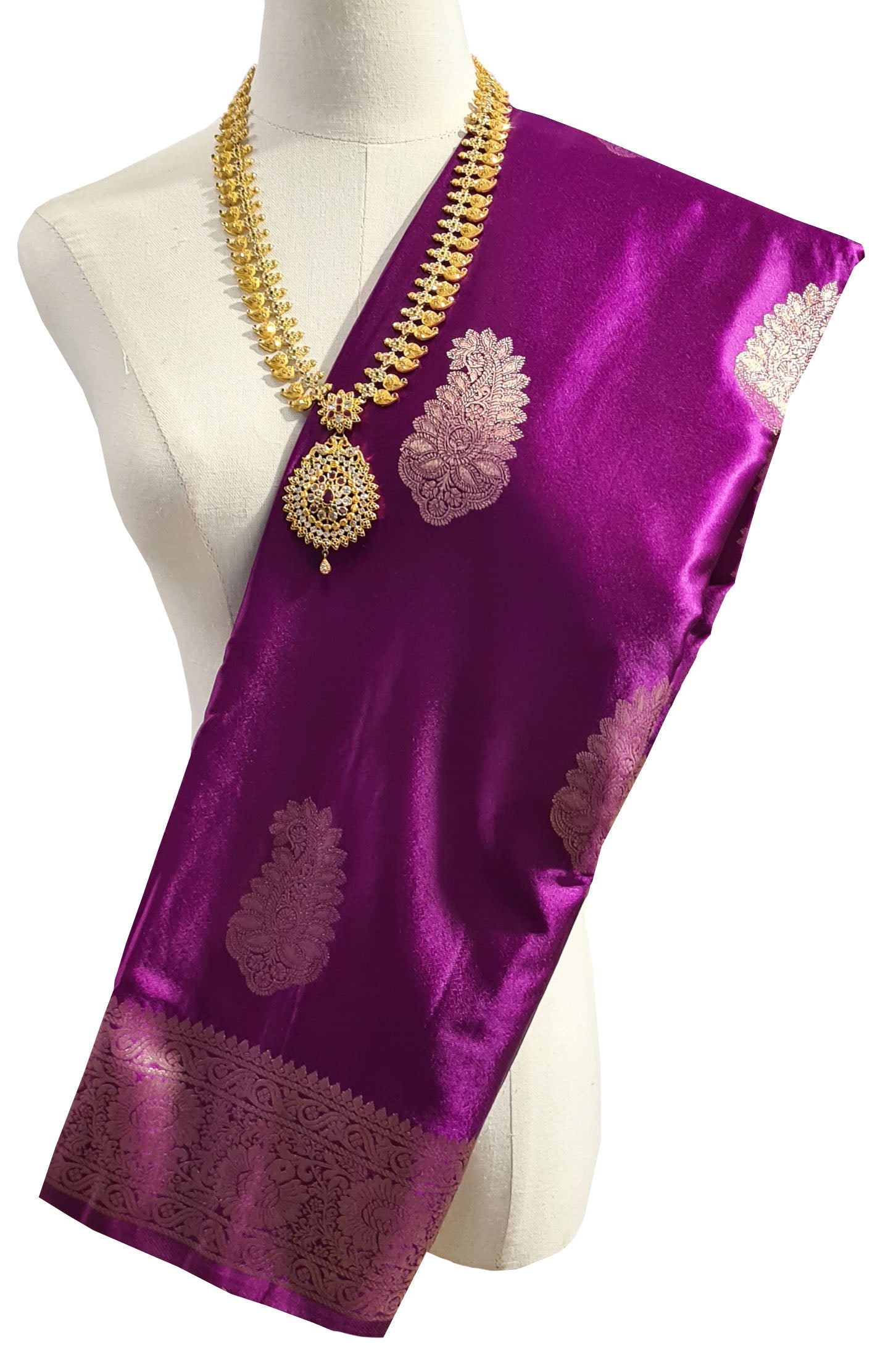Bengaluru Crape Antic Silk Meena Sarees