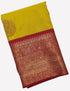 Kanchi Vegan Silk Saree With Contrast Blouse and Rich Jari Pallu
