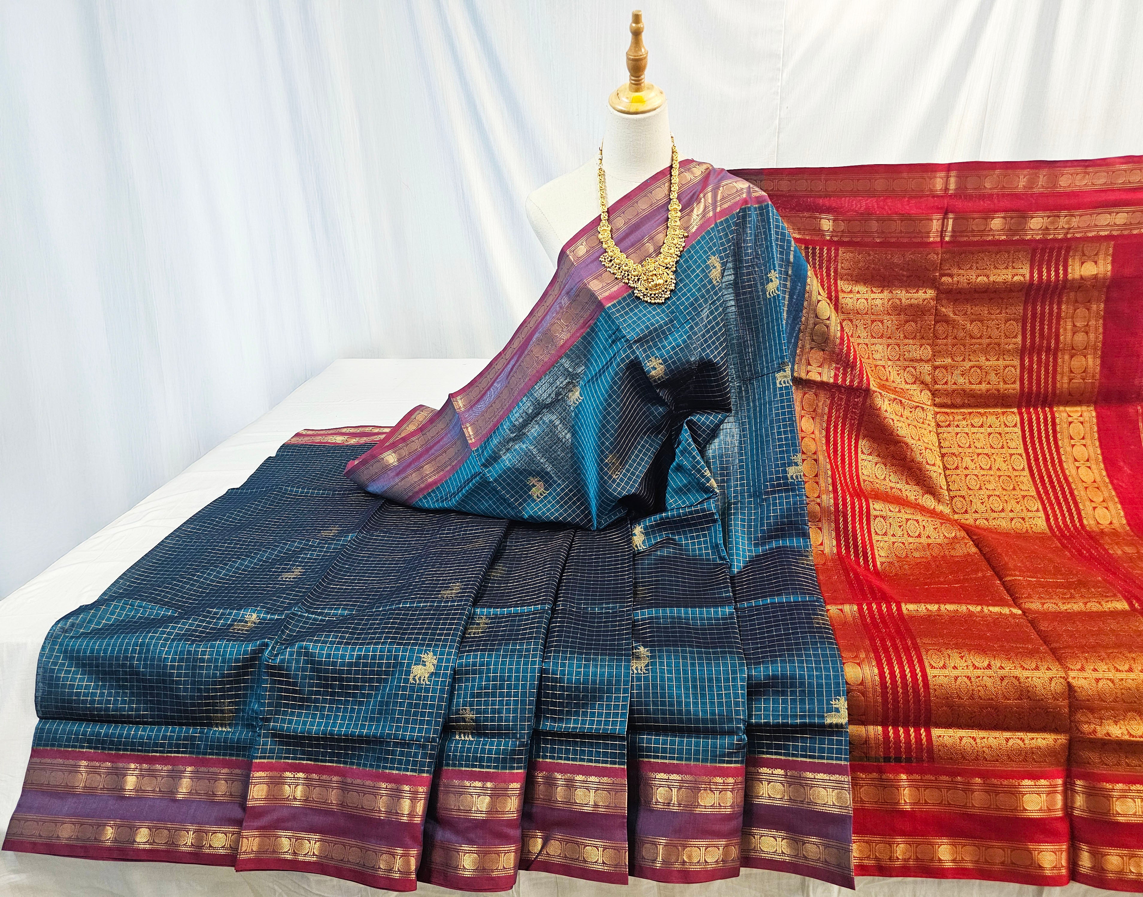 Kanchipuram Pure Silk Cotton Saree