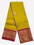 Kanchi Vegan Silk Saree With Contrast Blouse and Rich Jari Pallu