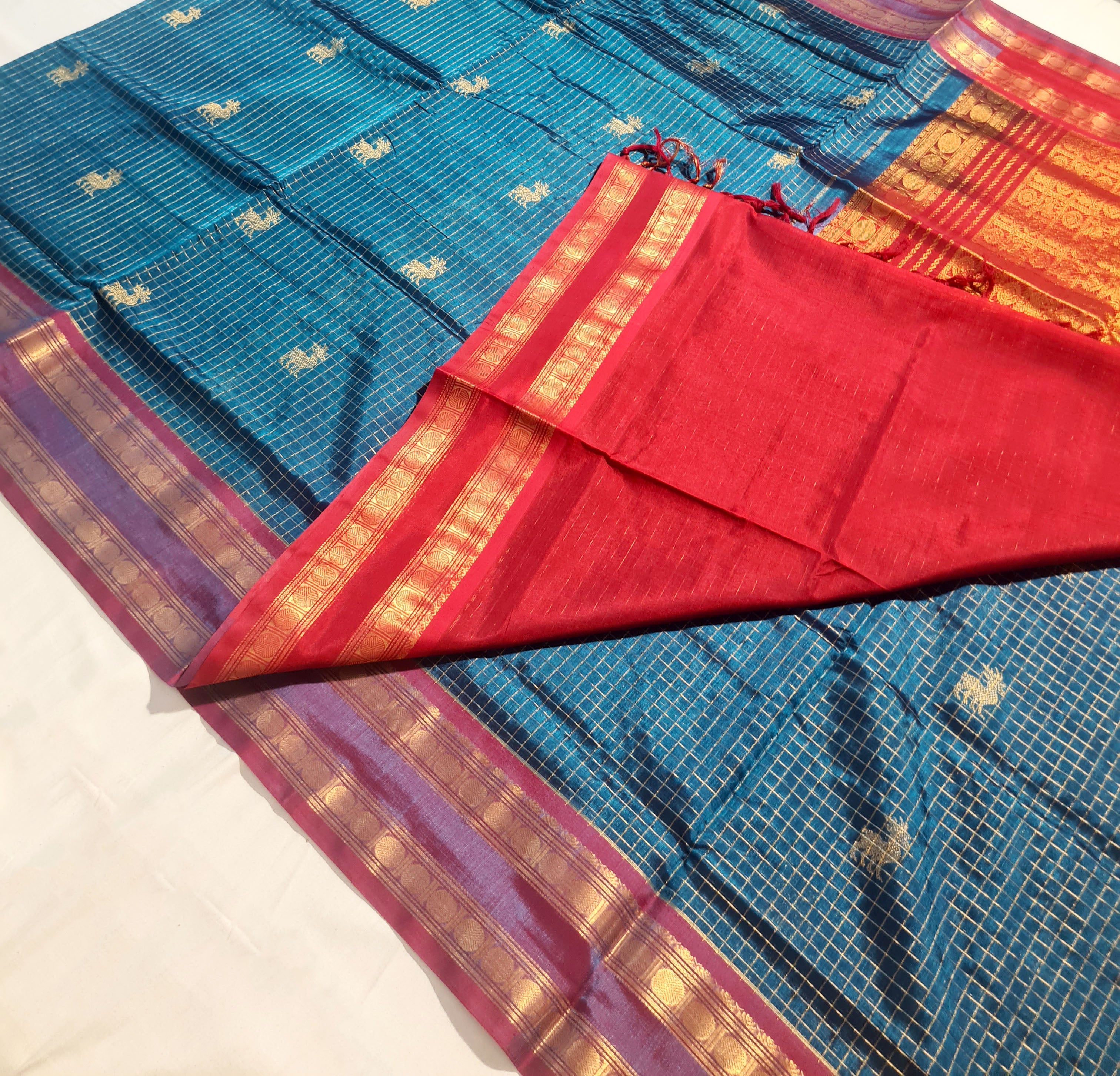 Kanchipuram Pure Silk Cotton Saree