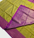 Kanchi Vegan Silk Saree With Contrast Blouse and Rich Jari Pallu