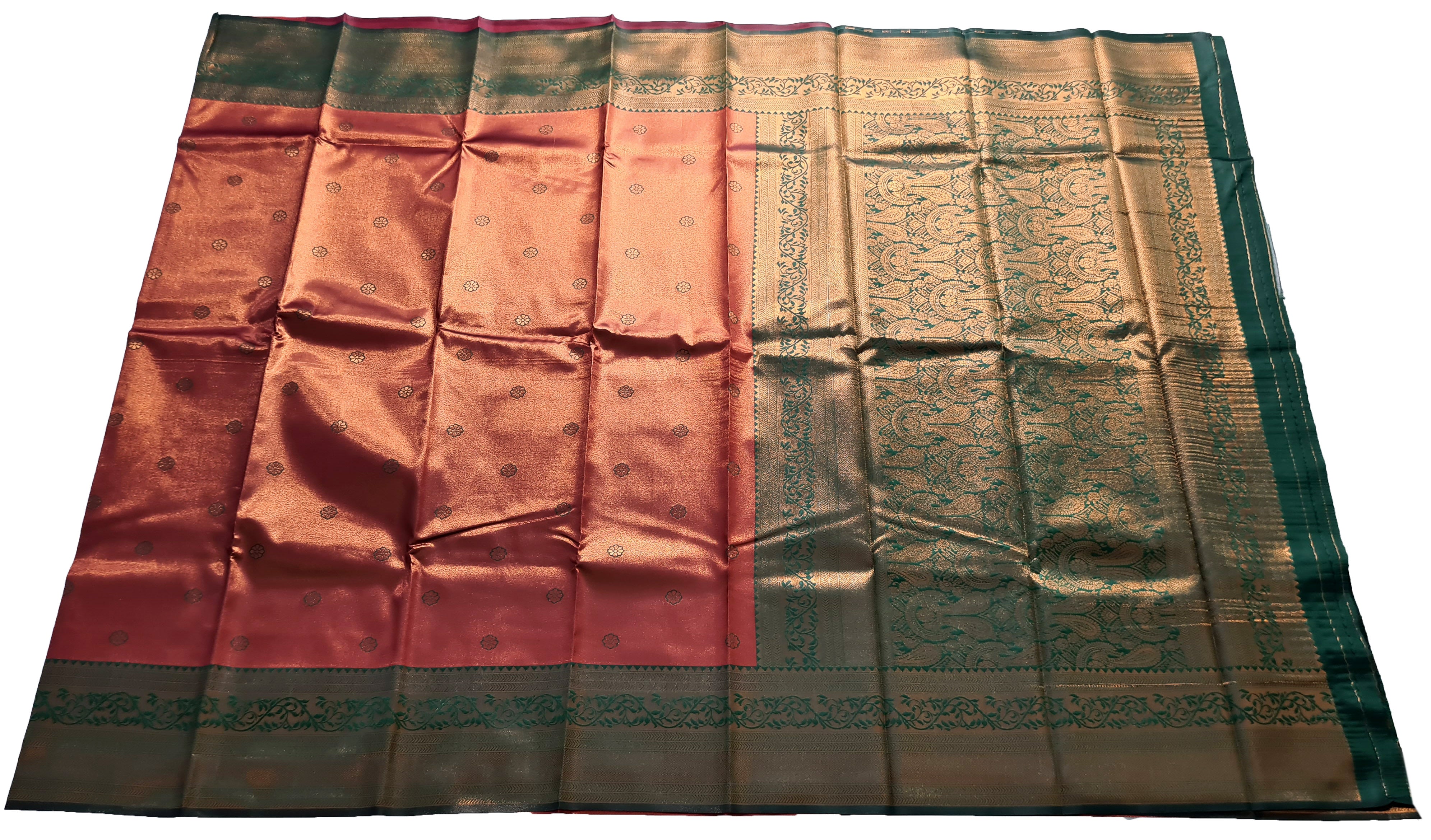 Antique Zari Butta Silk Saree