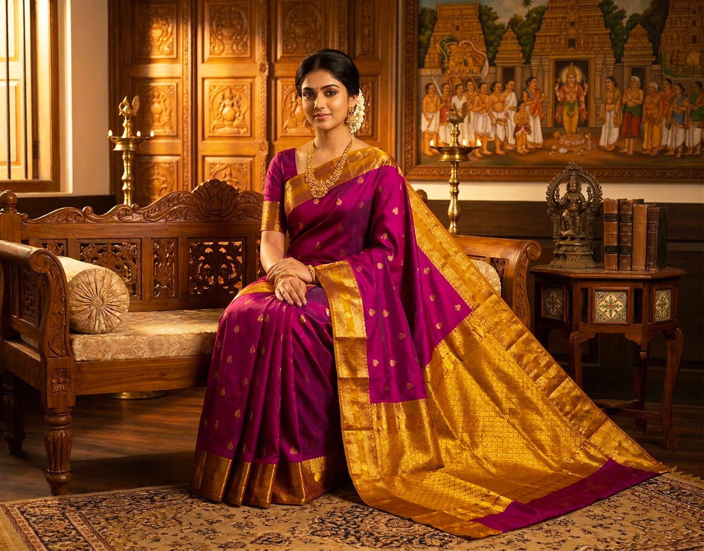 Kanchipuram Pure Soft Silk Saree