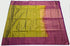 Kanchi Vegan Silk Saree With Contrast Blouse and Rich Jari Pallu