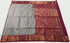 Kanchi Vegan Silk Saree With Contrast Blouse and Rich Jari Pallu