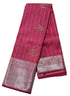 Kanchi Vegan Silk Saree With Contrast Blouse and Rich Jari Pallu